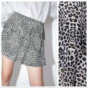 Zara Leopard Mini Skort